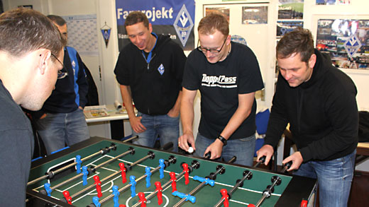 DoppelPass-Team beim Waldhof-Fan-Tischkickerturnier (1)