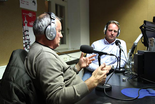Klaus Hafner und Günter Sebert am 7.12.2011 bei „DoppelPass on Air“