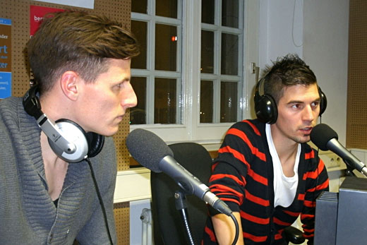 Rainer Adolf und Martin Wagner am 4.01.2012 bei „DoppelPass on Air“