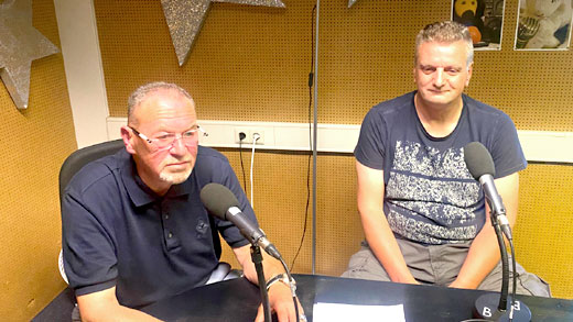 Horst Seyfferle und Matthias Findeisen am 15.08.2023 bei „DoppelPass on Air“
