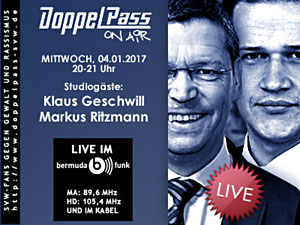DoppelPass on Air: Studiogäste Klaus Geschwill und Markus Ritzmann
