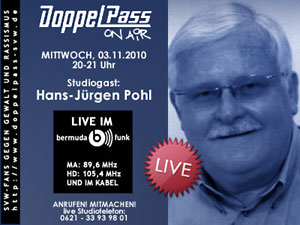 DoppelPass on Air: Studiogast Hans-Jürgen Pohl