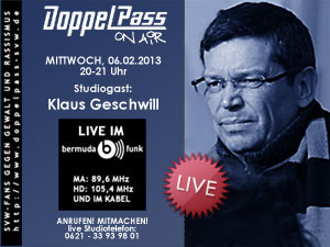DoppelPass on Air: Studiogast Klaus Geschwill