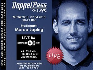 DoppelPass on Air:   Studiogast Marco Laping