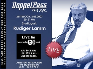 DoppelPass on Air: Studiogast Rüdiger Lamm