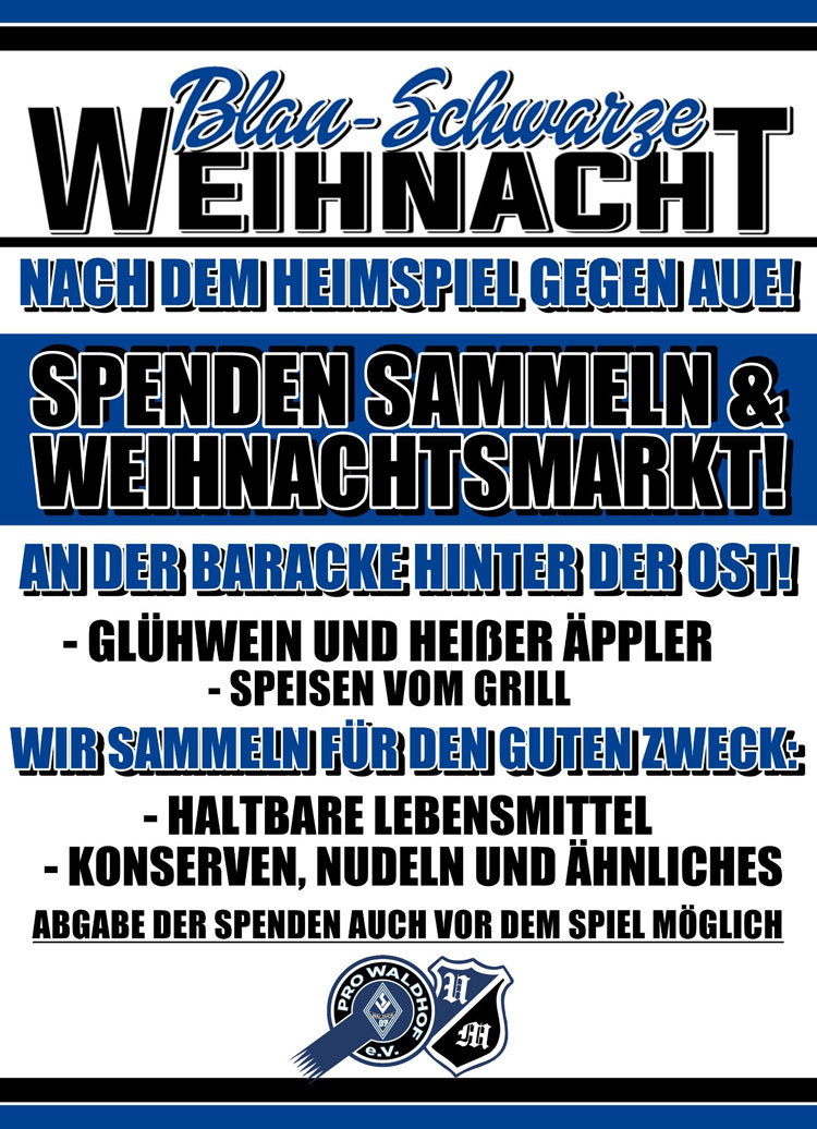 Blau-schwarzer Weihnachtsmarkt von PRO Waldhof