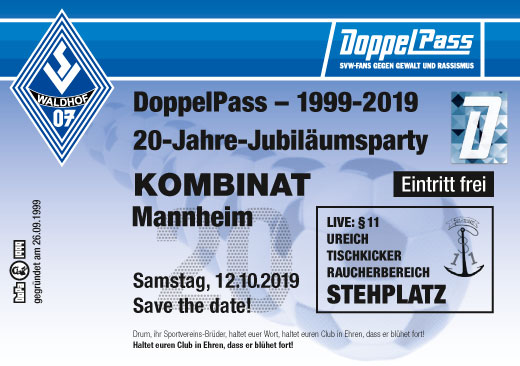 DoppelPass: 20-Jahre-Jubiläumsparty