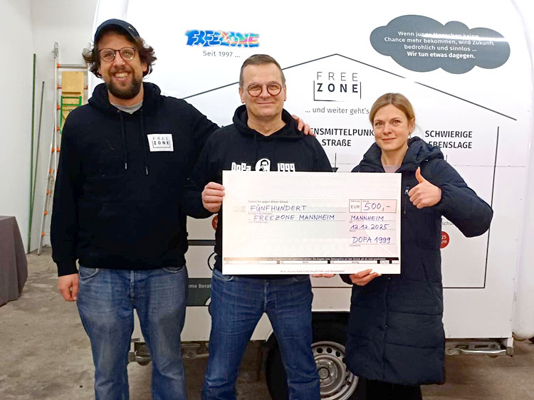 DoppelPass Weihnachtsspende 2025 geht an „Freezone Mannheim“