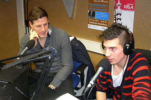 Rainer Adolf und Martin Wagner am 4.01.2012 bei "DoppelPass on Air"