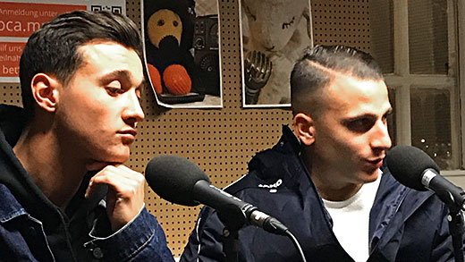 Mete Çelik und Andreas Ivan am 06.12.2017 bei "DoppelPass on Air" (1)