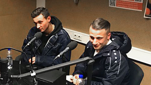 Mete Çelik und Andreas Ivan am 06.12.2017 bei "DoppelPass on Air" (2)