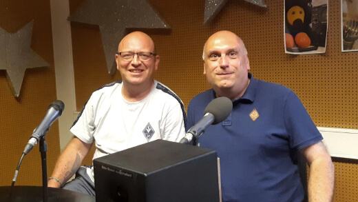 Erik Gröschel und Joachim Karl am 21.06.2022 bei „DoppelPass on Air“