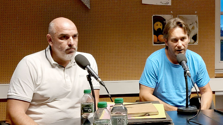 Gerhard Zuber und Mathias Schober bei „DoppelPass on Air“ Gerhard Zuber und Mathias Schober bei „DoppelPass on Air“