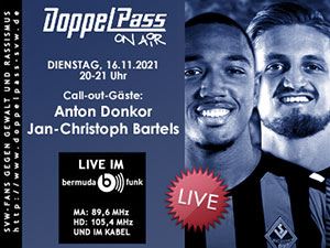 DoppelPass on Air: Call-out-Gäste Anton Donkor und Jan-Christoph Bartels