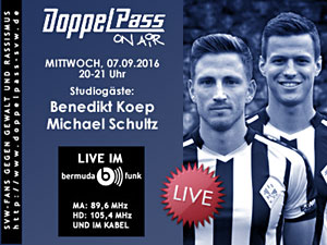 DoppelPass on Air: Studiogäste Benedikt Koep und Michael Schultz