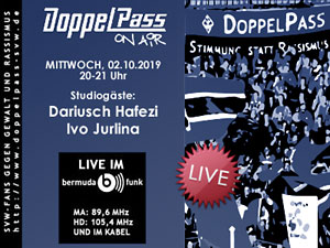 DoppelPass on Air: Studiogäste Dariusch Hafezi und Ivo Jurlina