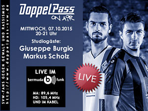 DoppelPass on Air: Studiogäste Giuseppe Burgio und Markus Scholz