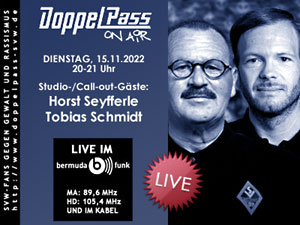 DoppelPass on Air: Gäste Horst Seyfferle und Tobias Schmidt