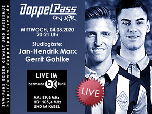 DoppelPass on Air: Studiogäste Jan-Hendrik Marx und Gerrit Gohlke