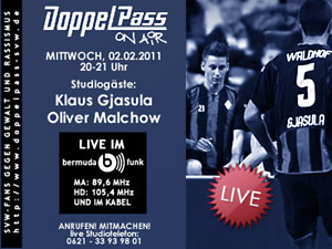 DoppelPass on Air: Studiogäste Klaus Gjasula und Oliver Malchow