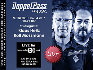 DoppelPass on Air: Studiogäste Klaus Heitz und Rolf Mossmann