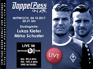 DoppelPass on Air: Studiogäste Lukas Kiefer und Mirko Schuster
