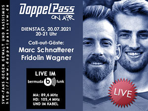 DoppelPass on Air: Call-out-Gäste Marc Schnatterer und Fridolin Wagner