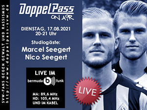 DoppelPass on Air: Studiogäste Marcel und Nico Seegert