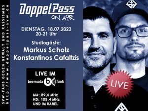 DoppelPass on Air: Studiogäste Markus Scholz und Konstantinos Cafaltzis
