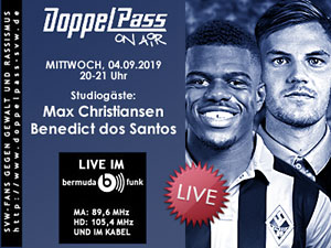 DoppelPass on Air: Studiogäste Max Christiansen und Benedict dos Santos