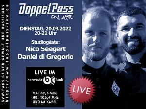 DoppelPass on Air: Studiogäste Nico Seegert und Daniel di Gregorio