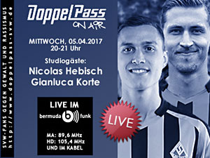 DoppelPass on Air: Studiogäste Nicolas Hebisch und Gianluca Korte