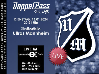 DoppelPass on Air: Studiogäste Ultras Mannheim 1999