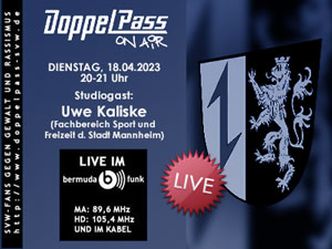 DoppelPass on Air: Studiogast Uwe Kaliske (Fachbereich Sport und Freizeit der Stadt Mannheim)